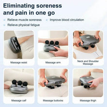 Deep Tissue Massage Gun 6 Heads Massager with 20 Levels 6 Massage Modes for Back Neck Leg Full Body Muscle Pain Relief Massager