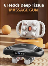 Deep Tissue Massage Gun 6 Heads Massager with 20 Levels 6 Massage Modes for Back Neck Leg Full Body Muscle Pain Relief Massager