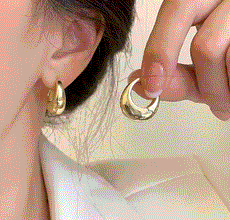 Women's Chunky Dome Earring
