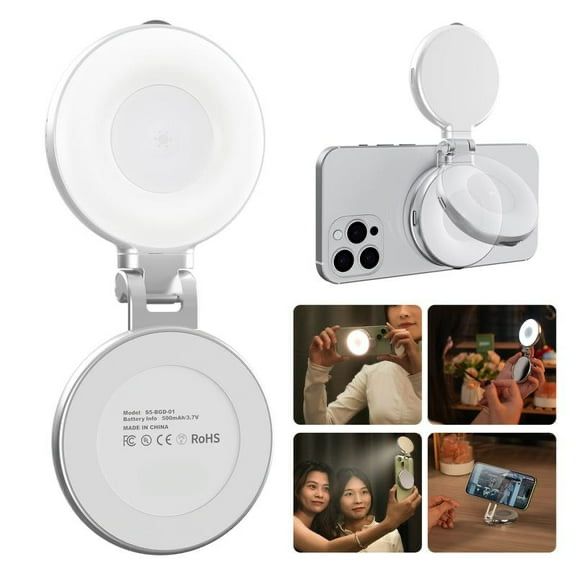Clip-on Selfie Ring Light – Portable Phone & Laptop Lighting